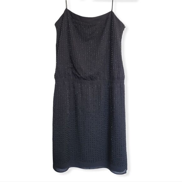 Ann Taylor Dresses & Skirts - Ann Taylor spaghetti strap beaded black dress